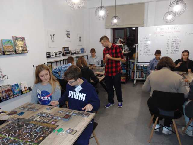 Turniej gra planszowa Brzdęk biblioteka Żyrardów