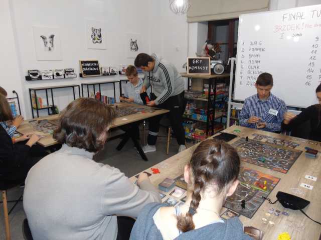 Turniej gra planszowa Brzdęk biblioteka Żyrardów