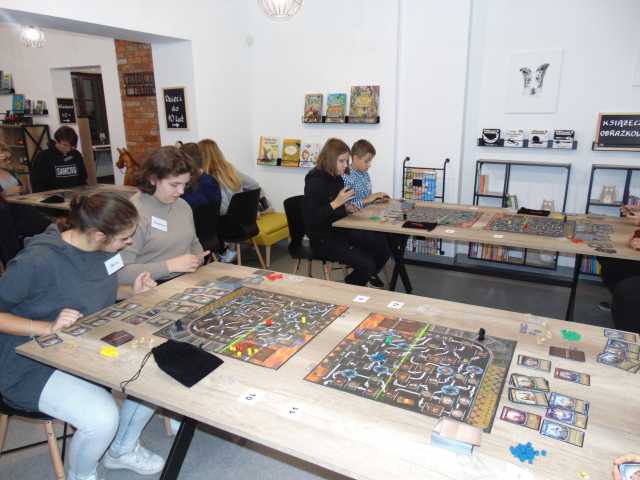 Turniej gra planszowa Brzdęk biblioteka Żyrardów