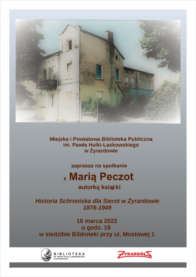 plakat spotkanie autorskie z Marią Peczot